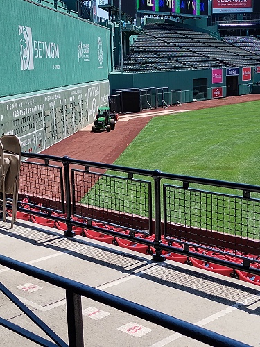 Fenway Park tractor
