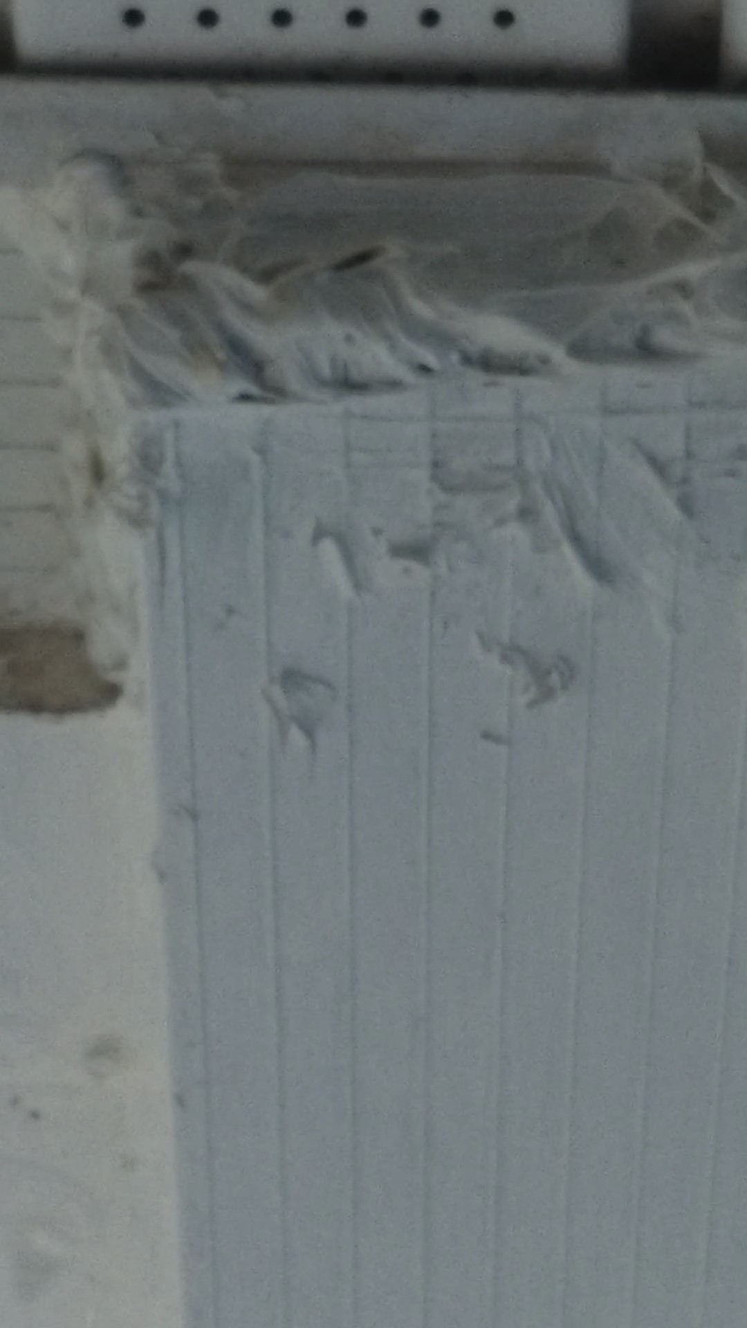 Gutter caulked