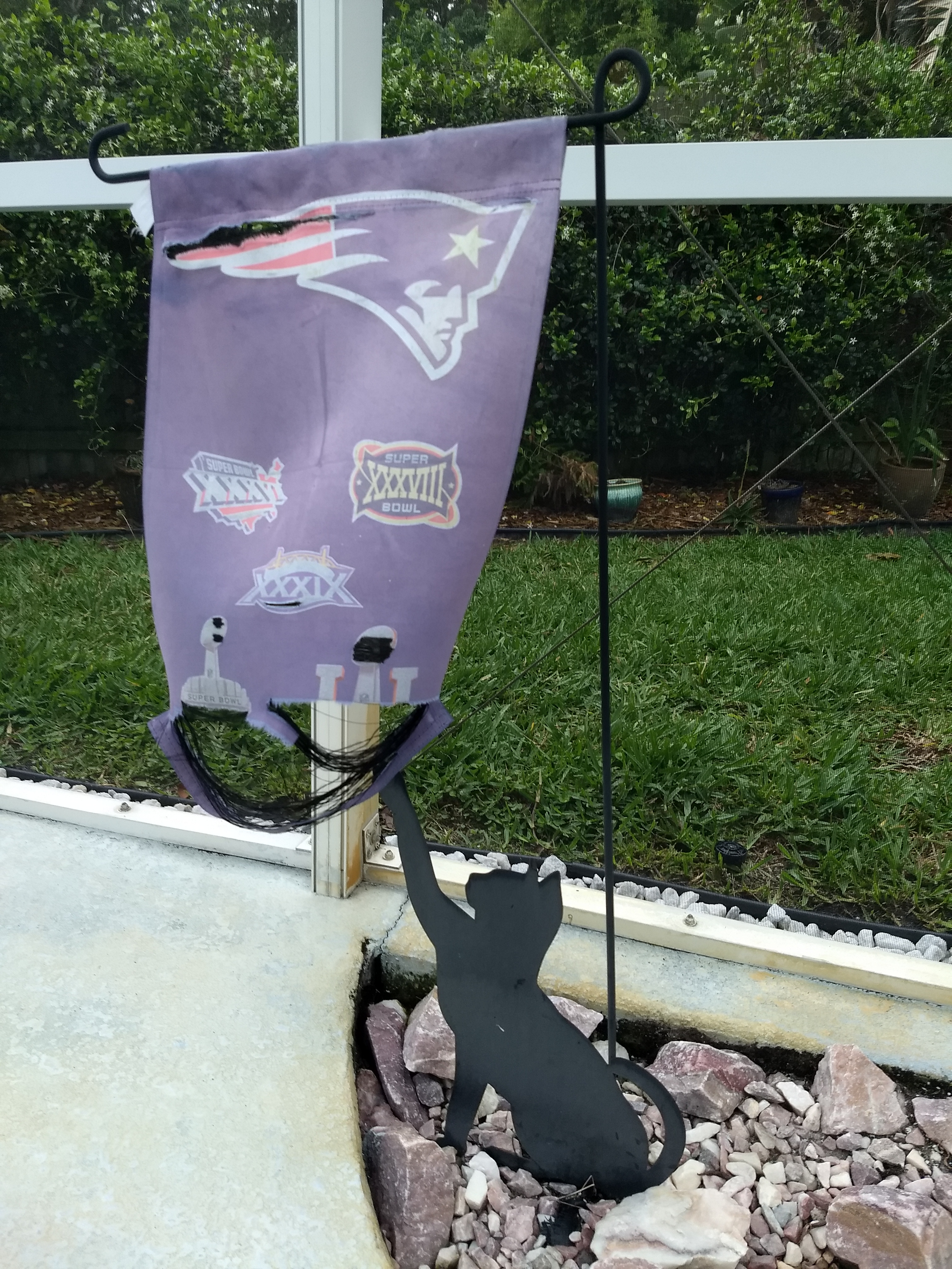 Old garden flag
